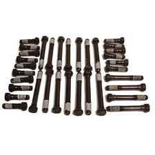 EngineQuest HB350N, Cylinder Head Bolt Set for Chevy 262-400 SBC Hex, Both Heads