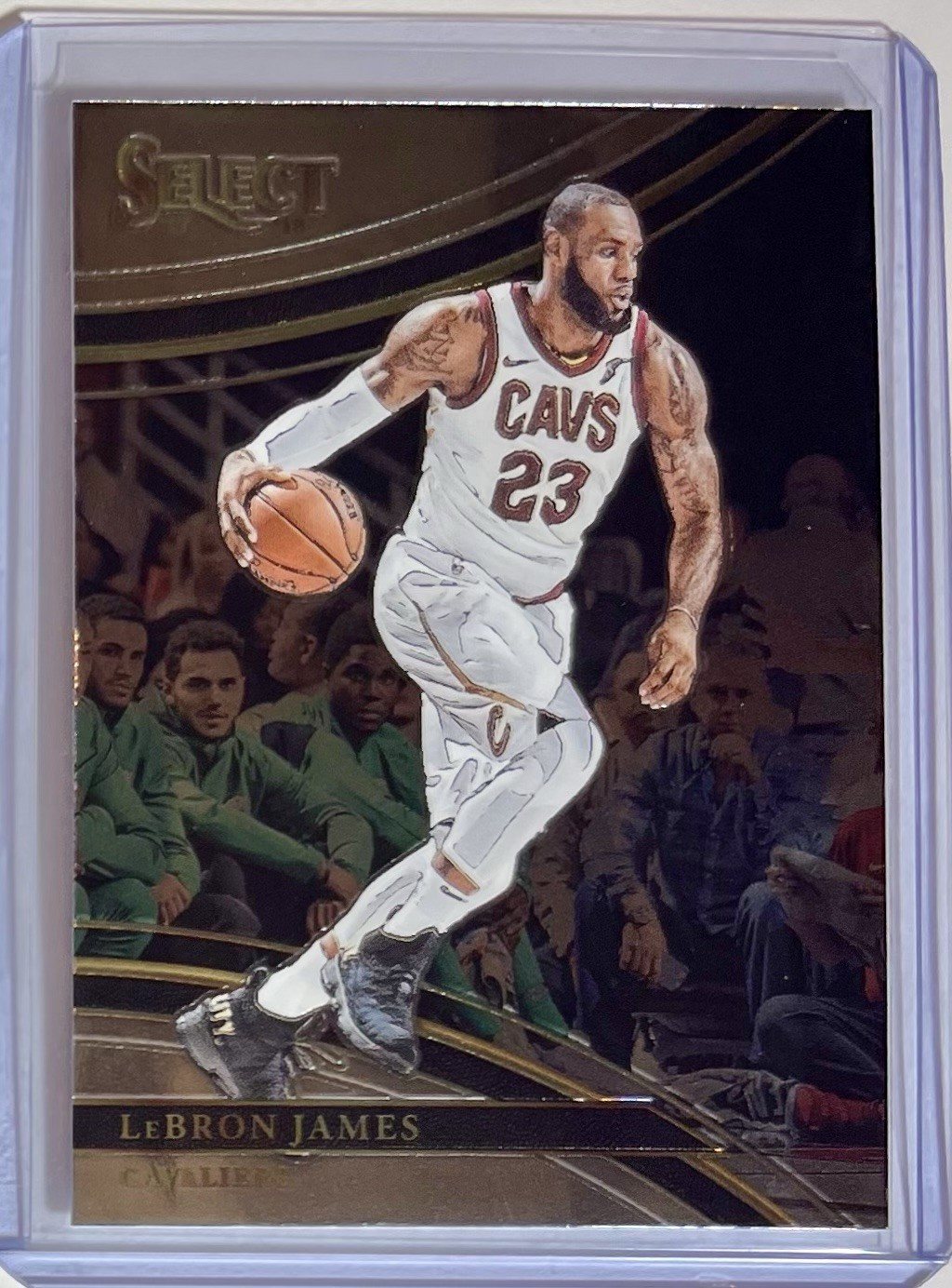 LeBron James COURTSIDE SP 2017-18 Panini Select Courtside #222 | RARE CARD