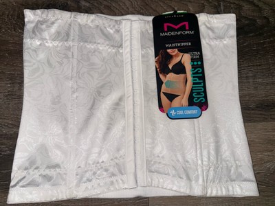 Maidenform ~ Women's Waist Nipper Ultra Firm Control White Shaping Trainer ~ M