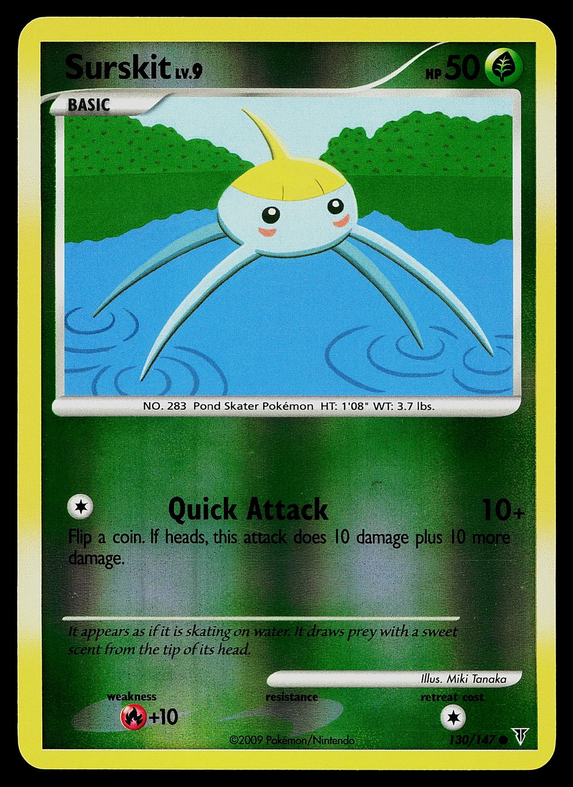 Pokemon Card - Surskit Supreme Victors 130/147 Common Reverse Holo