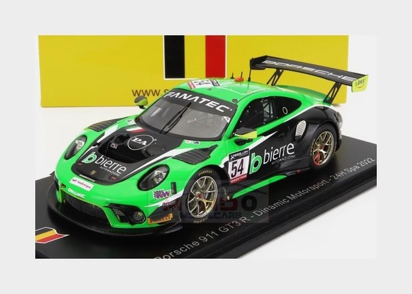 1:43 Spark Porsche 911 991-2 Gt3 R #54 Spa 2022 Bachler Ledogar Preining SB533 M-image
