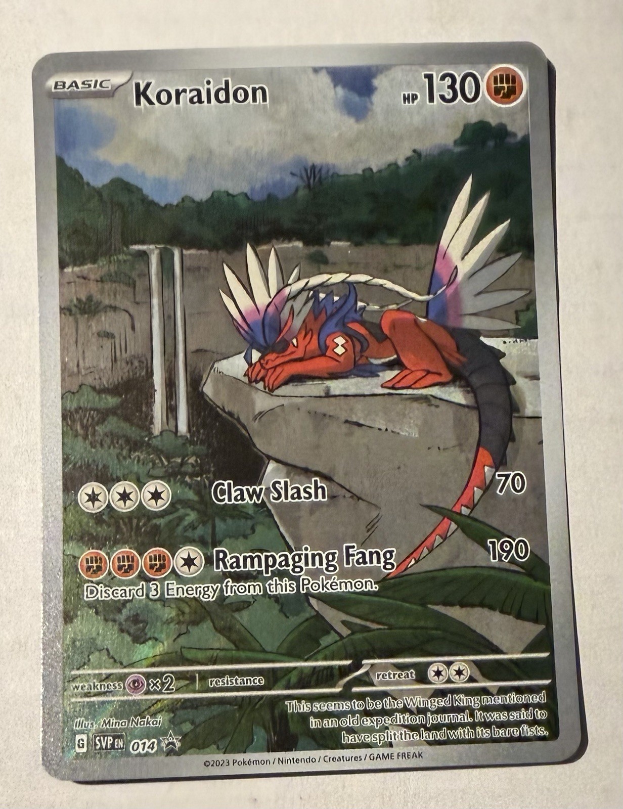 Pokemon Scarlet & Violet - Koraidon Promo Black Star #014