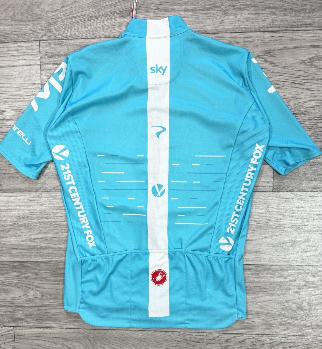 Castelli Podio Team Sky UCI World Tour Jersey Cycling Shirt Short