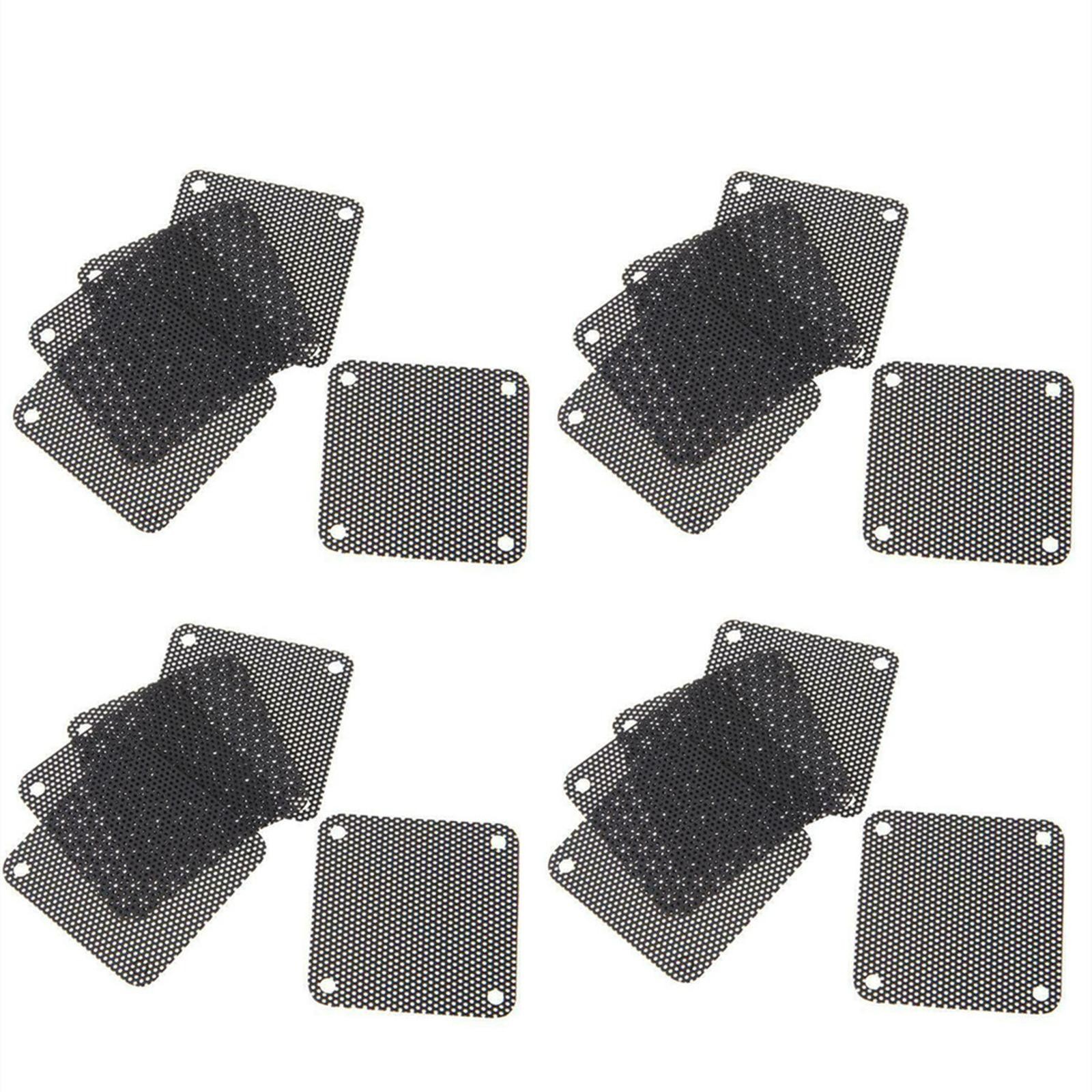 20Pcs 40x40mm Cuttable PVC PC Fan Dust Filter Dustproof Computer Mesh Cover