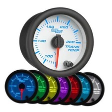 White 7 Color 260F Automatic Transmission Temp Gauge Kit - Includes 1/8-27