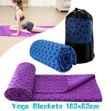 Yoga Mat Towel Accessory Soft Breathable Non Slip Yoga Towel Sweat Absorbing UK