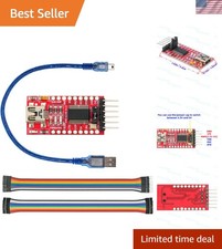 Mini USB to TTL Serial Converter Adapter, 3.3V/5.5V, FTDI Breakout Board for ...