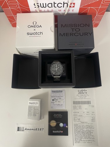 Omega X Swatch Moonswatch Mission To Mercury Watch -Authentic- With Receipt
