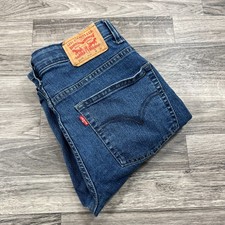 LEVI'S 511 Straight Leg Mid Rise Dark Wash Blue Jeans Boy's Size 16