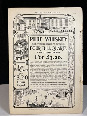 1899 Rye Whiskey Crown Advertisement Hayner  Piano Vintage Print Ad 