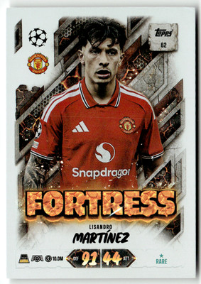 Topps Match Attax CL 20th Anniversary 2026 No. 62 Lisandro Martinez Fortress