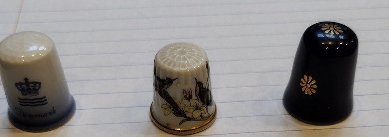 Collection #4 Vintage Thimbles West Germany Denmark, Limoges France