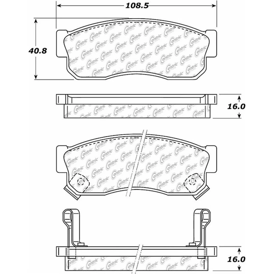 Rotores de freno delanteros + pastillas de freno de cerámica para 1987 1988 Subaru Justy Foto 4 de 4
