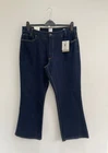 John Lewis And/Or Jeans Sierra Slim Flare Blue 34W 30L / UK 16 - BNWT £75