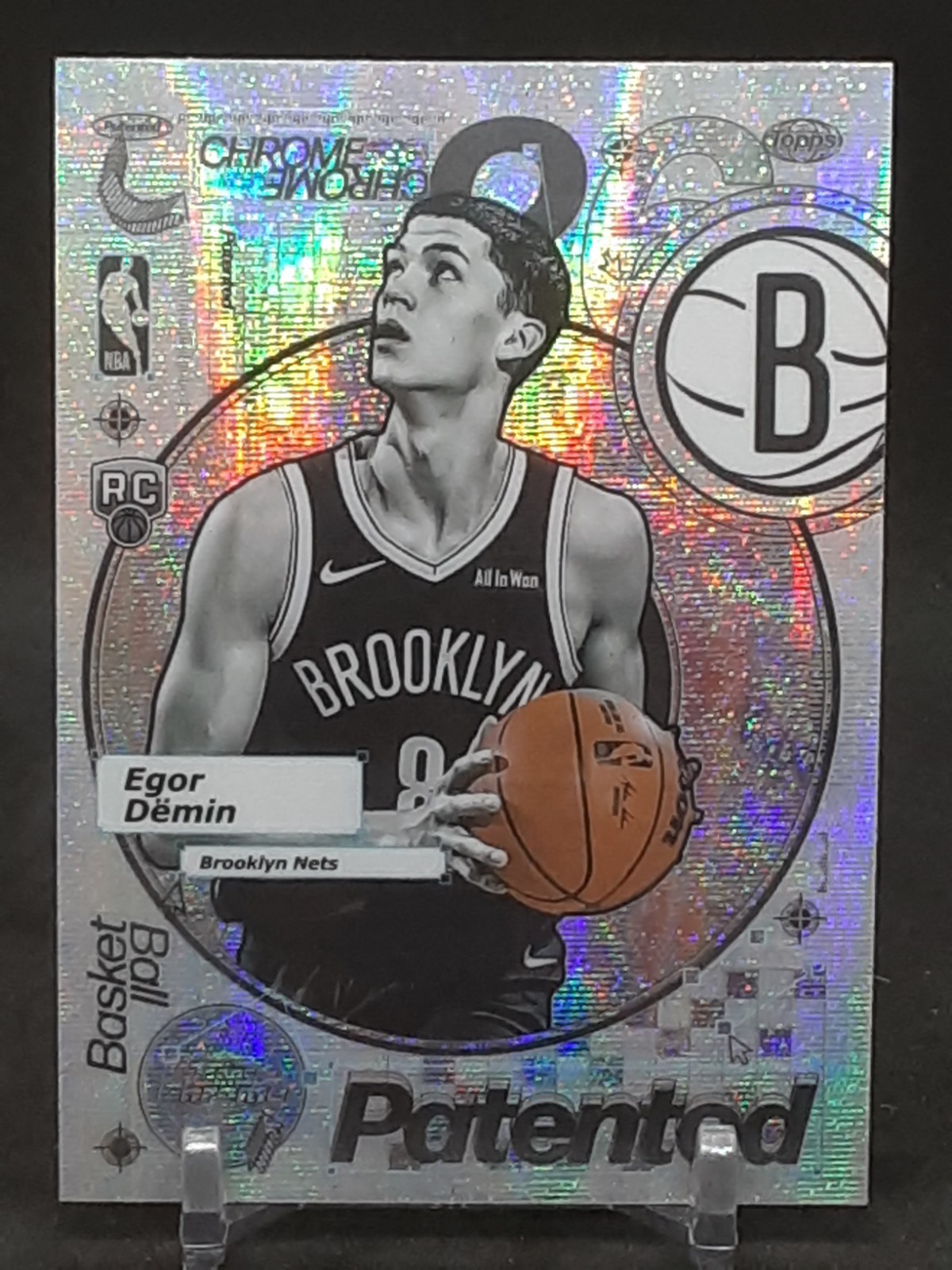 EGOR DEMIN 2025-26 TOPPS CHROME PATENTED ROOKIE NETS QQ