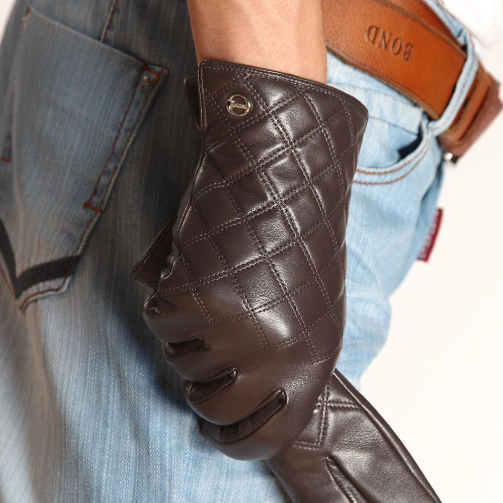 Mens Genuine Nappa Leather Warm Lined Gloves More Color On Sale #EM013
Opens in a new window or tab