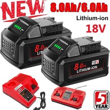 1-4PACK 8.0Ah For Milwaukee For M18 18V Extended Capacity Battery 48-11-1860 NEW