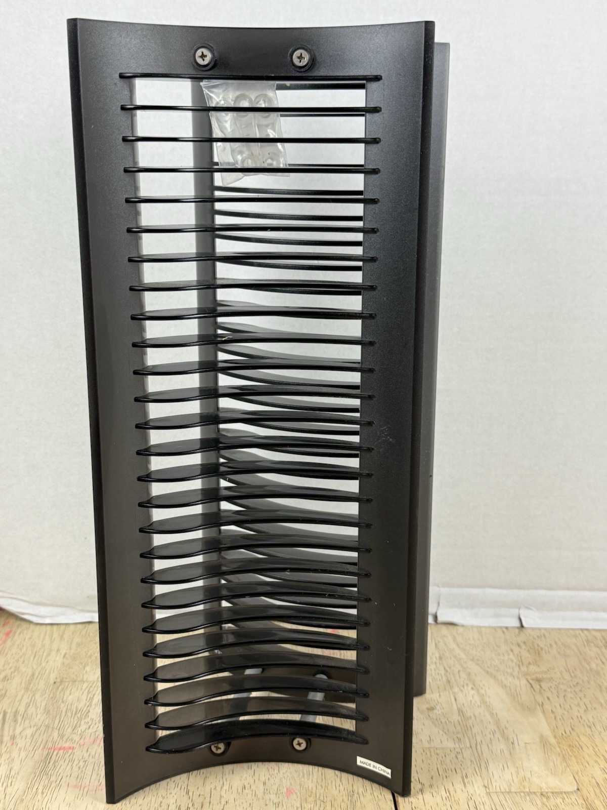 Atlantic Gray CD Tower Rack Storage Holder Organizer Future Post Modern VTG Y2K