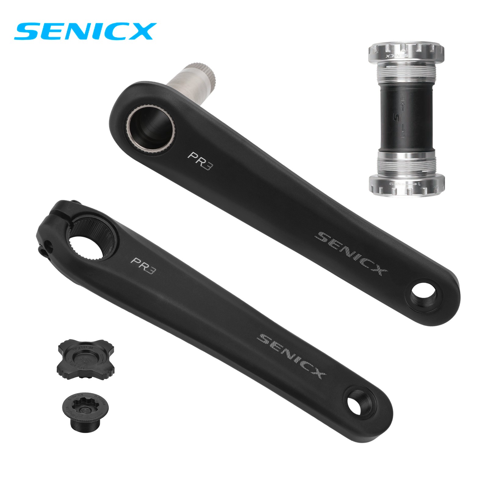 SENICX Road Crankset 170mm 12-Speed Direct Mount 46/48/50/52T Enclosed Chainring