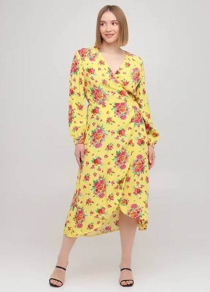 Women & Other Stories Dress Yellow Viscose 40