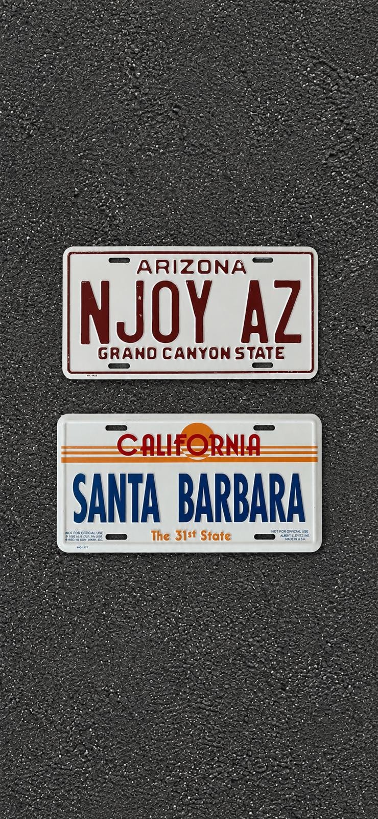 Due Targhe auto  degli USA.