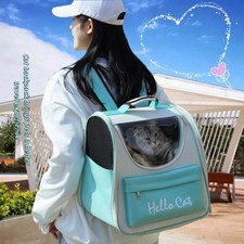 Pet Carrier Backpack for Cats & Small Dogs Ventilated Travel Bag for Outdoor Hik
