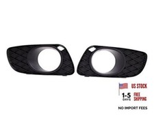 Exterior Accessories - Front Bumper Fog Light Cover Grilles L R Compatible