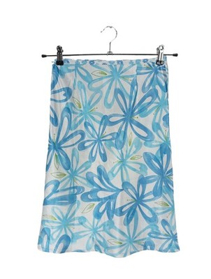 UNITED COLORS OF BENETTON High Waist Rock Damen Rock Gr. DE 38 blau Casual-Look