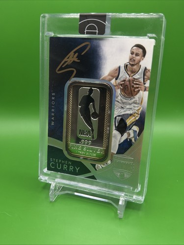 2014-15 Panini Eminence - Stephen Curry Gold Ink Auto Silver Logoman /10 Sealed