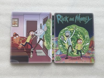 Rick And Morty Season 1 Steelbook/SteelUp case for TV/Show (No Disc) New
