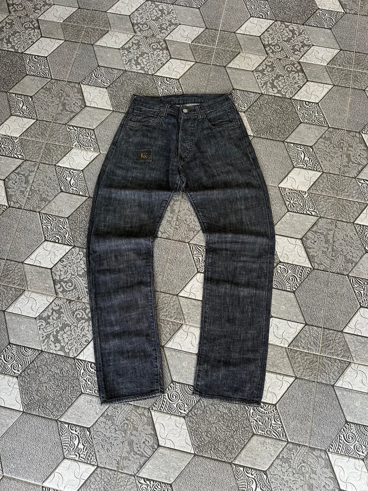 Lote Evisu Nº 2 2000 Ribete Denim Daicock Verde Foto 2 de 4
