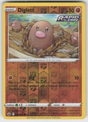 Diglett 076/198 Reverse Holo - SWSH06: Chilling Reign
