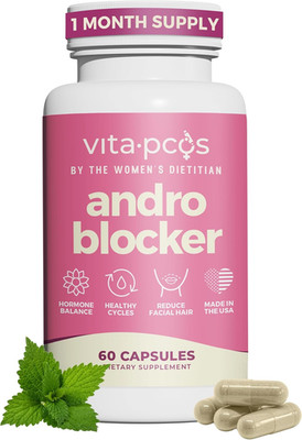 Androblocker Balance Supplement for Women - Stinging Nettle Capsules with Zinc &