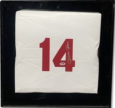 Pete Rose Signed Autographed Framed Custom Base Reds PSA C49536
