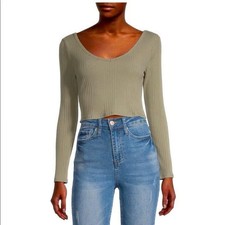 Arizona Texas Sage/green cropped top NEW