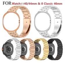 Metal Stainless band and TPU Case For Samsung Watch 8 9 40/44mm  8 Classic 46mm