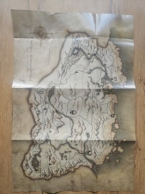 The Elder Scrolls 5 Skyrim Landkarte 