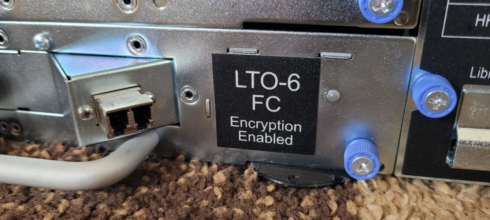 Spectra T50e Tape Library W/ (1) IBM LTO-6 HH FC Tape Drive and 15 Licenses