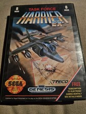Treco Task Force Harrier EX Sega Genesis Shooter Game Cartridge w/ Case 1991