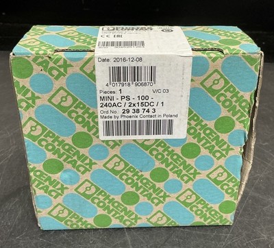 Phoenix Contact MINI-PS-100-240AC/2x15DC/1 Power Supply