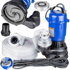 Pompa fecale pompa sommersa 1,5KW pompa acque sporche 25000 L/H varianti NUOVO