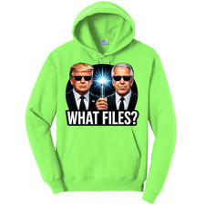 NEW Art Society EPSTEIN WHAT FILES NEON GREEN Hoodie SM-4XLARGE MADE IN USA MAGA