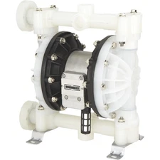 Roughneck Air-Operated Double Diaphragm Pump, 1in. Ports, 24 GPM, Polypropylene