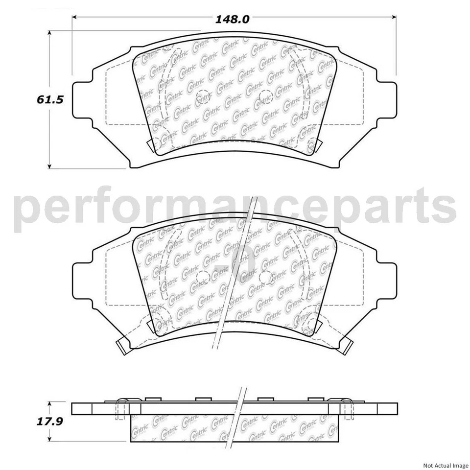 Juego de pastillas de freno de disco delanteras rotor de freno de disco para Buick LeSabre 2005-2005 Foto 4 de 4