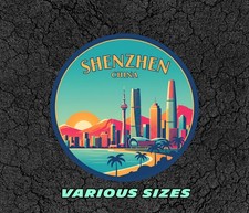 Shenzhen China Vintage Travel Sticker Die Cut Waterproof Vinyl Laptop Decal