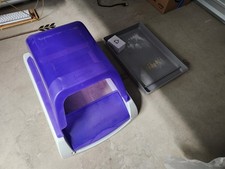 ScoopFree Self-Cleaning Cat Litter Box with privacy hood and reusable tray