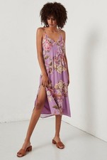 🦋Spell And The Gypsy Blue Skies L Strappy Lavender Midi Dress Fully Lined BNWT