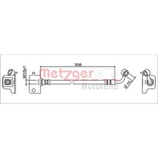 Metzger Bremsschlauch vorne rechts für Hyundai I10