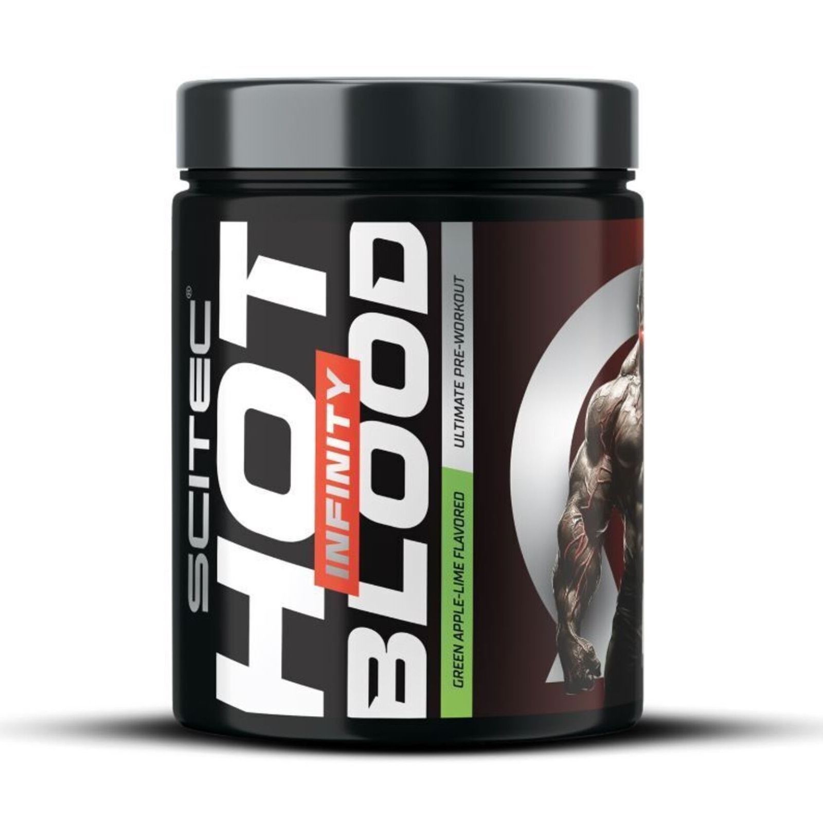 SCITEC NUTRITION HOT BLOOD INFINITY ULTIMATE PRE-WORKOUT 350G GREEN APPLE-LIME