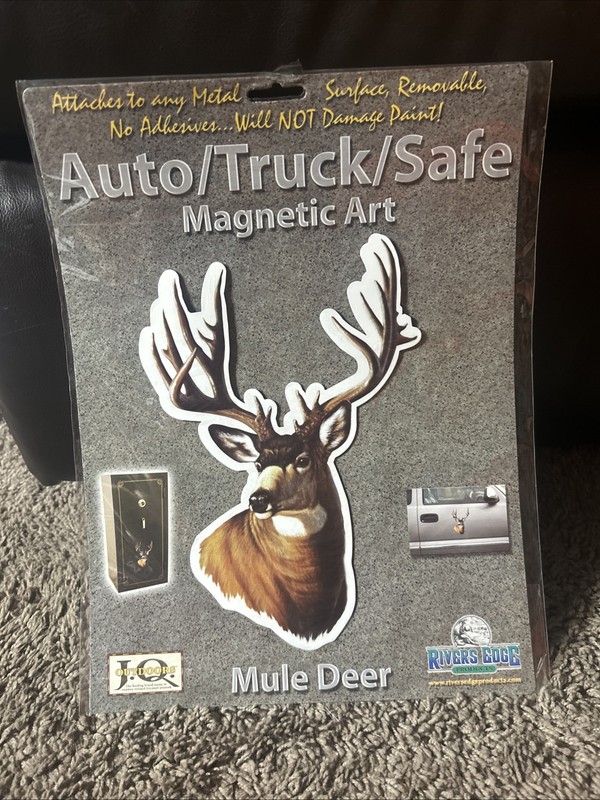 Rivers Edge Magnetic Art buck deer decal 